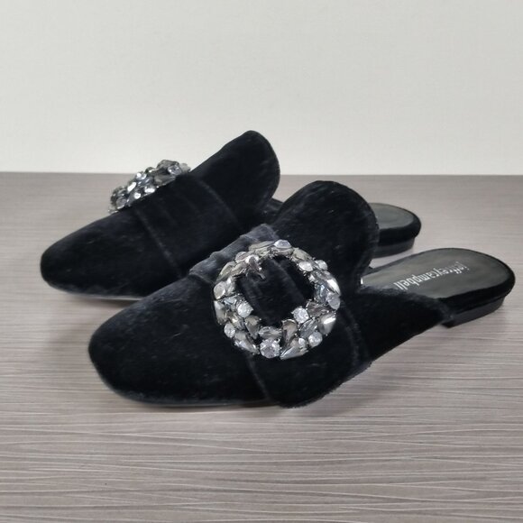 Jeffrey Campbell Ravis Slip-On Mule, Black Velvet, Womens Size 6 M - Picture 3 of 13